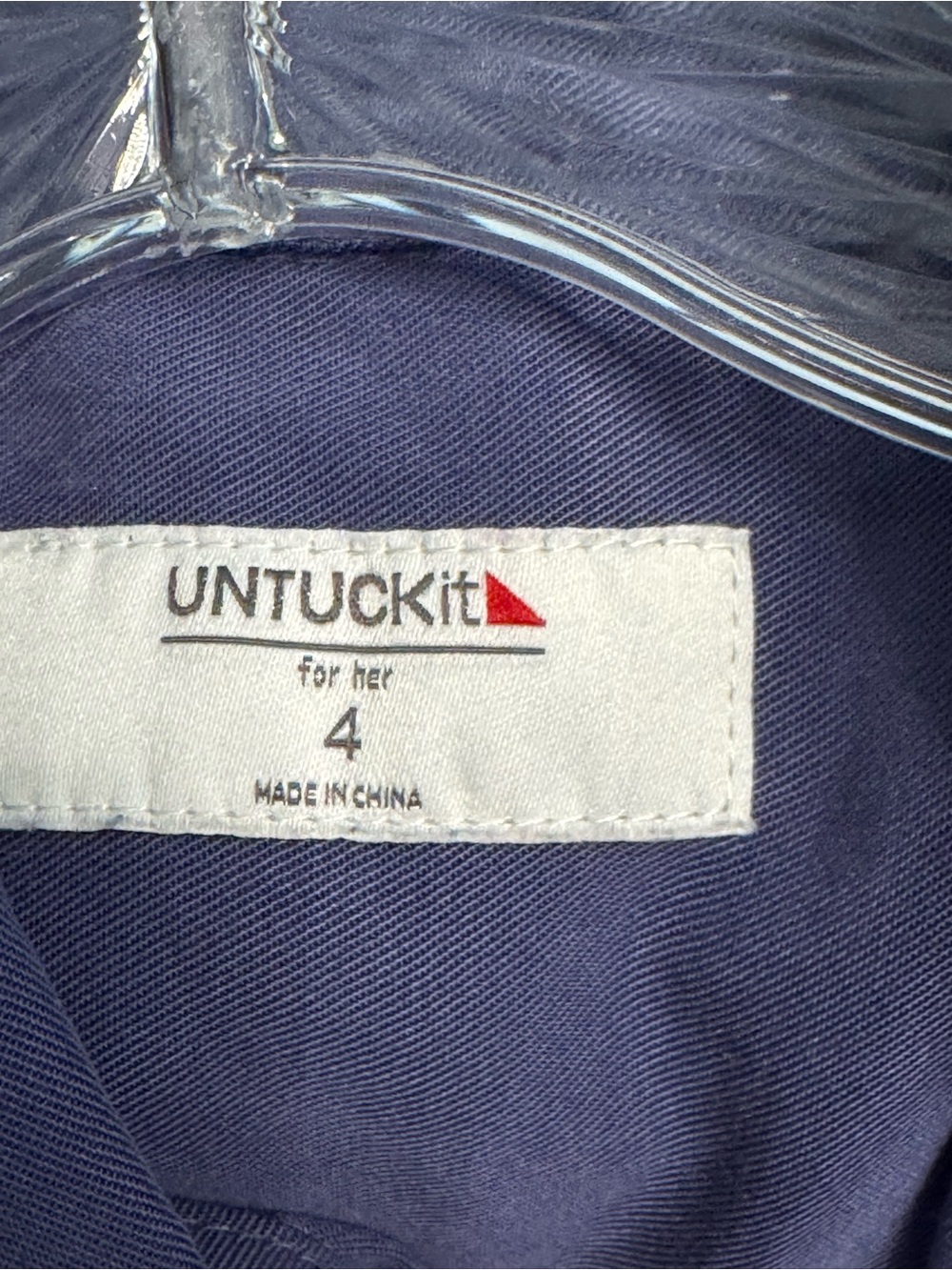 UNTUCKit Navy Button-Front Midi Shirt Dress - Picture 5 of 7
